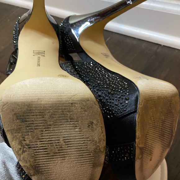 Women INC Rhinestone style Black Formal Heel Size 10 - Picture 9 of 14